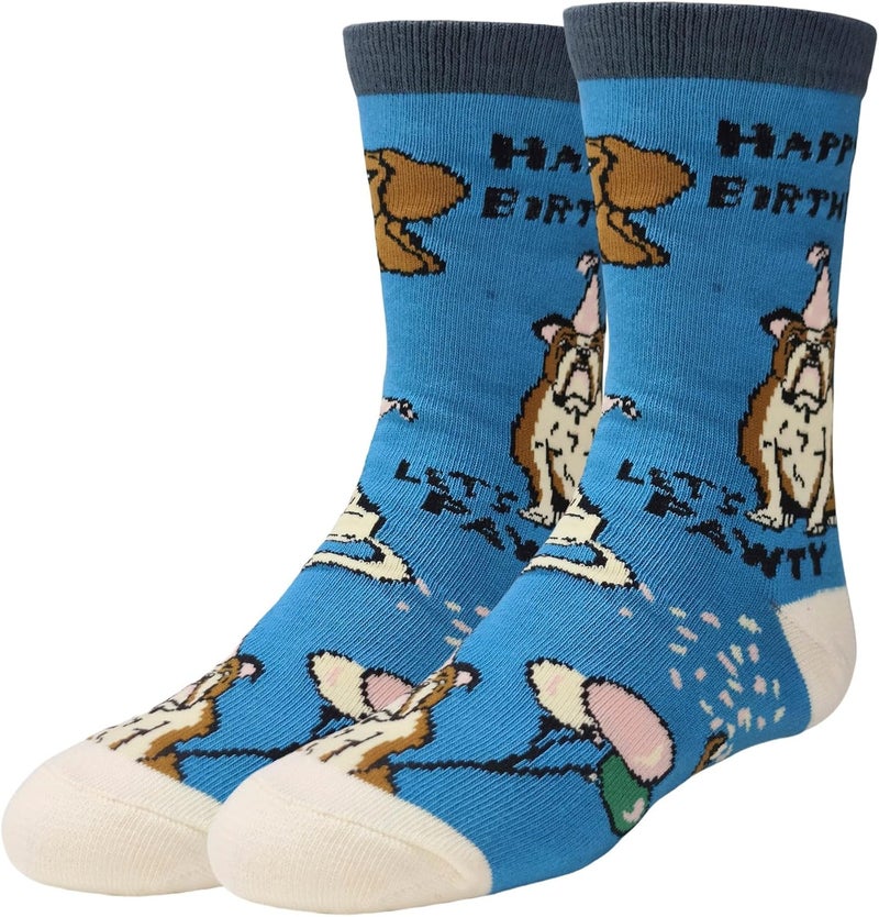 ooohyeah Kid's Novelty Cute Animals Crew Socks, Funny Crazy Silly Cool Casual Dress Socks for Boy and Girl, Size 1-5 - Image 1